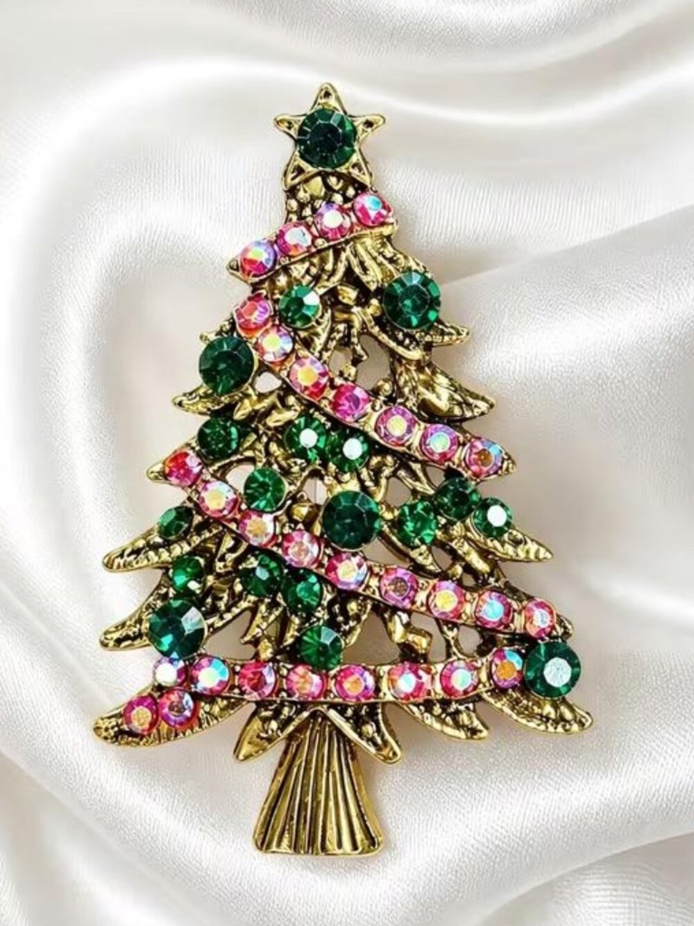 CHRISTMAS TREE BROOCH